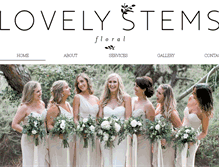 Tablet Screenshot of lovelystemsfloral.com